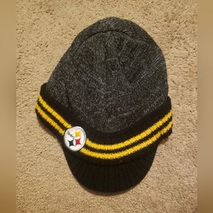 NFL steelers beanie with a bill